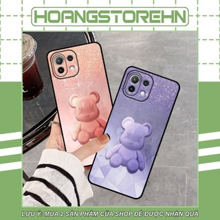 Ốp Xiaomi Mi 11 5G / Mi 11 Lite 5G / Mi 11 Lite 5G NE in hình Bearbrick dễ thương siêu đáng yêu