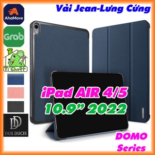 [Chính Hãng DUX DUCIS] Bao da iPad AIR 4 2020/AIR 5 2022 10.9&quot; DOMO Series Khay Cứng Vải Jean