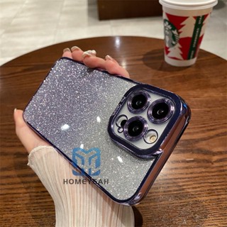 Ốp Điện Thoại Dẻo Trong Suốt Màu Gradient Lấp Lánh Sang Trọng Cho iPhone 14 Pro Max 14 Plus ip14
