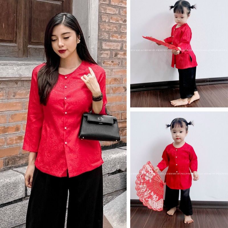 Bà Ba Gấm Lụa Cao Cấp Mẹ Và Bé