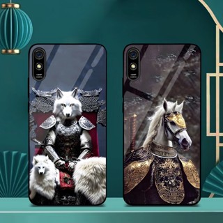 Ốp Lưng XIAOMI REDMI 9A Mặt lưng kính cao cấp, thiết kế độc quyền 12 con giáp chiến binh