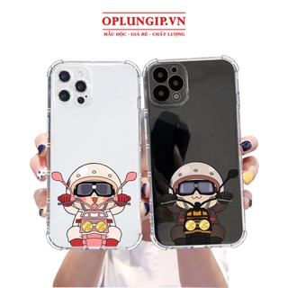Ốp lưng iphone chống sốc trong suốt phượt thủ cute cho iphone 11 13 pro max 14 12 pro max mini x r s max 6 s 7 8 plus
