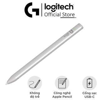 Bút cảm ứng Logitech Crayon cho iPad - Kỹ thuật số, không độ trễ, sạc nhanh USB C - Bảo hành 12 tháng
