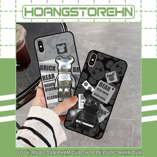 Ốp iphone X Xs XR Xsmax 11 11 Pro Max in hình Bearbrick dễ thương siêu đáng yêu