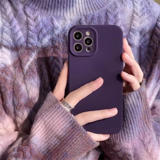 Mới Ốp Điện iPhone 14 Pro Max 14 Plus ốp 14 13 12 ProMax 14 Plus ốp lưng iphone 14 pro max chống sốc Thoại Silicon Dẻo Màu Tím Thời Trang Chống Sốc Cho