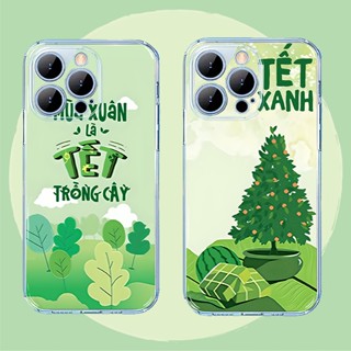 Ốp lưng iphone Tết xanh silicon trong suốt ip 6/6splus/7plus/8/8plus/xr/xs/12/13/14pro/max/plus/promax u381