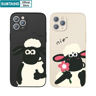 Suntaiho Ốp lưng iphone Ốp Điện Thoại in hình cừu thích hợp cho iPhone 14 Pro 11 Promax 12 13 XS Max 7 Plus 8 Plus