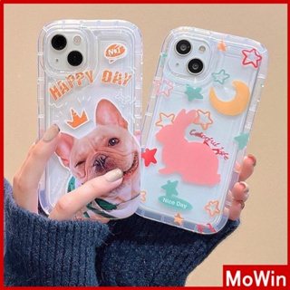 For iPhone 14 Pro Max iPhone Case Clear Case TPU Soft Case Airbag Reinforced Shockproof Cute Rabbit Puppy Compatible with iPhone 13 Pro Max iPhone 12 Pro Max 11 7Plus 6Plus XR xs