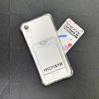 Ốp Lưng Vivo Y91C - Y1s Dẻo Trong Suốt Có Khe Đựng Thẻ