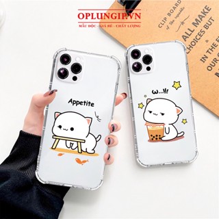 Ốp iphone Mochi đói bụng silicon dẻo bảo vệ camera cho iphone 11 13 pro max 14 12 pro max mini x r s max 6 s 7 8 plus