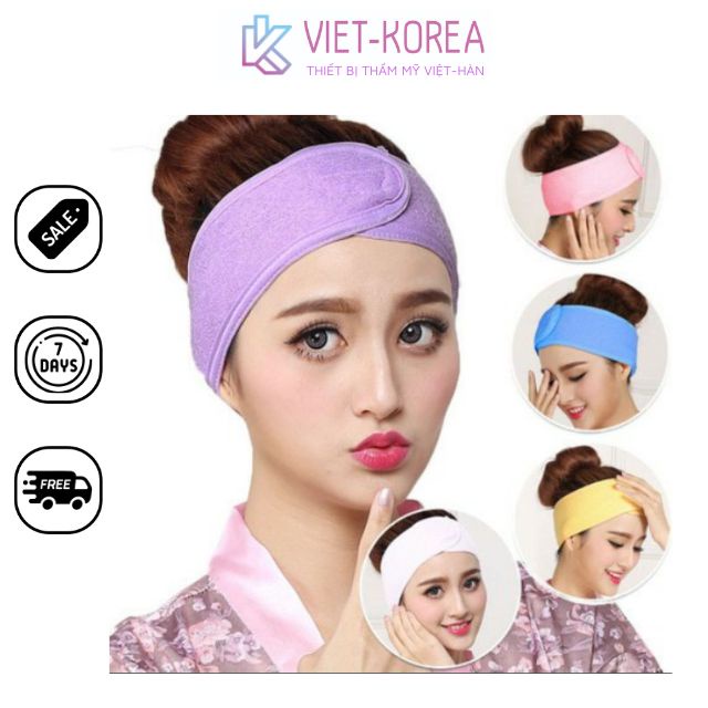 Băng đô quấn tóc nhiều màu spa thẩm mỹ