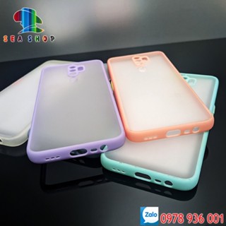 Ốp lưng OPPO A5 và A9 2020 viền nhựa dẻo chống sốc - Mặt lưng nhám