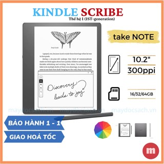 Máy đọc sách và ghi chú Kindle Scribe 2022 (1st-generation) - màn hình 10.2Inch, đọc và ghi chú PDF