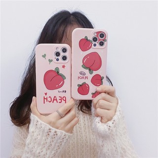 Ốp Điện Thoại Mềm Hình Quả Đào Cho Xiaomi POCO X3 NFC M3 Pro Redmi 10 9 9A 9i 9C Note 10 8 9 9S Pro 4G