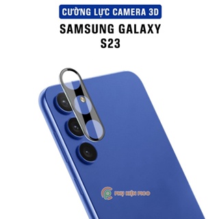 Dán camera Samsung S23 thấu kính nổi 3D - Cường lực camera Samsung Galaxy S23 độ cứng 9H trong suốt