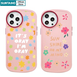 Suntaiho Ốp lưng iphone Ốp Điện Thoại họa tiết chữ thích hợp cho iPhone 14 Pro 11 Promax 12 13 XS Max 7 Plus 8 Plus