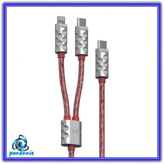 Bộ Cáp Sạc Nhanh Và Chia Hai Cổng Sạc Nhanh Cho Điện Thoại Apple Và Huawei Android
