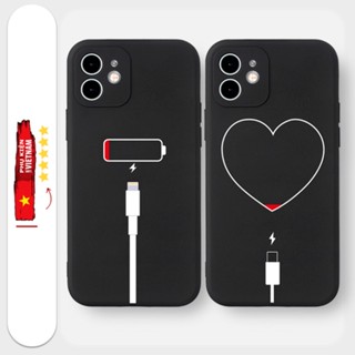 Ốp lưng iphone viền vuông 7+/8 plus, X, XSMAX, 11, 12, 13, 14 PROMAX  HÌNH SẠC PIN