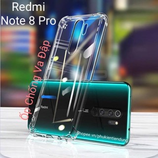 Ốp Lưng Xiaomi Redmi Note 8 Pro Dẻo Trong Suốt Chống Va Đập Có Gù Bảo Vệ 4 Gốc Silicon Cao Cấp