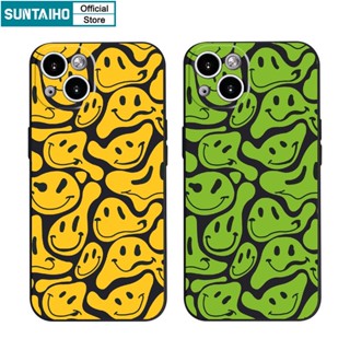 Suntaiho Ốp lưng iphone Ốp điện thoại họa tiết mặt cười độc đáo thích hợp cho IPhone 14 12 13 11 Pro Max XS X XR XS Max 7 8 Plus