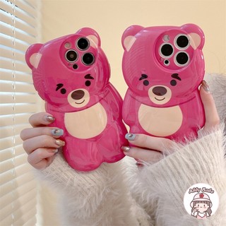 Ốp Điện Thoại TPU Mềm Hình Gấu 3D Chống Sốc Cho IPhone 14 Pro Max 13 12 11 Pro Max X XS Max