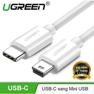 [Mã ELMS10 giảm 6% đơn 50K] Cáp USB type C ra Mini USB Cao Cấp Ugreen 40418 50445 Chính Hãng US242 (dài 1met và 1,5met)