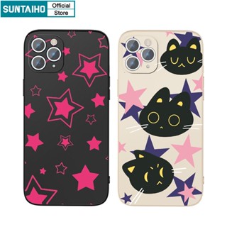 Suntaiho Ốp lưng iphone Ốp Điện Thoại từ silicon in họa tiết ngôi sao thích hợp cho iPhone 7 8 iPhone 11 Pro Max 12 13 14 Plus X XS Xr
