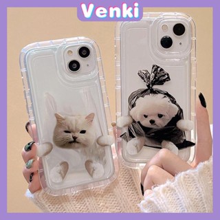 iPhone 14 Pro Max TPU Soft Jelly Airbag Case Cute Cat and Dog Clear Back Cover For Couples and Besties Camera Protection Shockproof For iPhone 14 13 12 11 Plus Pro Max 7 Plus X XR