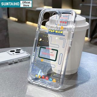 Suntaiho Ốp lưng iphone Ốp điện thoại PACMAN thích hợp cho Iphone 11 Pro / 13 Pro / Max 14 12 Pro Max / Xs Max / XR / 7 / 8 Plus