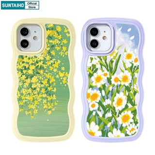 Suntaiho Ốp lưng iphone in hoa kiểu tranh sơn dầu thích hợp cho iPhone 14 Pro 13 11 Pro Max XR XS Max 7 Plus 8