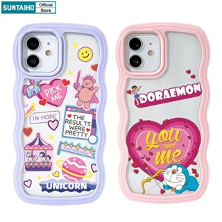Suntaiho Ốp lưng iphone Ốp Điện Thoại chống sốc in hình phong cách Doraemon thích hợp cho iPhone 14 Pro 13 Pro Max 13 Pro XR XS Max