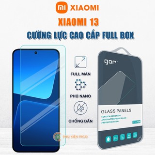 Kính cường lực Xiaomi 13 full màn hình chính hãng Gor phủ nano - Dán màn hình Xiaomi Mi 13