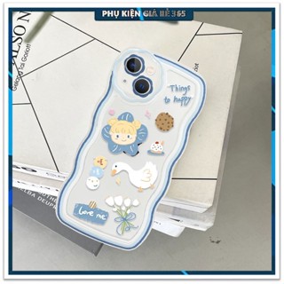Ốp lưng lượn sóng cho iPhone 7 Plus/8 Plus hình cô bé dễ thương
