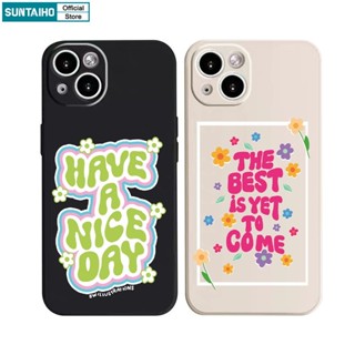 Suntaiho Ốp lưng iphone Ốp Điện Thoại họa tiết chữ tiếng Anh thích hợp cho iPhone 7 Plus 8 Plus 11 Pro Max 12 13 14 Plus X XS XR XSMAX