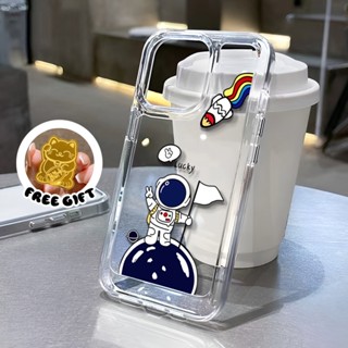 Ốp Điện Thoại iphone Trong Suốt Hình Phi Hành Gia Cho iphone 14 Plus 11 13promax 12 7Plus X XS Max ốp iphone lưng cứng