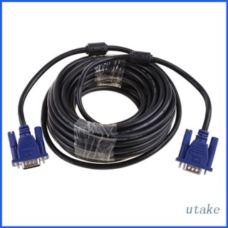 Cáp Mở Rộng Utake 1.5 / 3 / 5 / 10m VGA 15 Pin Male Sang Male Cho PC Laptop Máy Chiếu HDTV