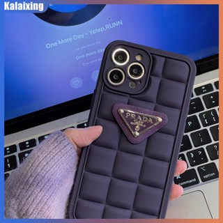 Ốp Điện Thoại TPU Mềm Hình Logo Prada 3D Cho iPhone 14 Pro Max 14Plus 13 Pro Max 12 Pro Max 11 Xs Max Xr X Xs