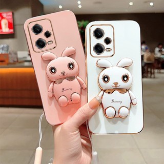 Ốp Điện Thoại Dẻo Họa Tiết Hoạt Hình Chú Thỏ Dễ Thương Cho Redmi Note 12 A1 Plus Poco X5 Pro 5G X4 X3 M5 M4 M5S