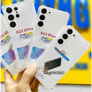 Ốp lưng trong dẻo chống sốc bảo vệ camera cho Samsung S23, S23 Plus, S23 Ultra bo góc