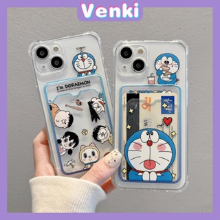 For iPhone 14 Pro Max Card Holder Case Clear Card Storage Back Cover Cute Cartoon Camera Protection Shockproof For iPhone 14 13 12 11 Plus Pro Max 7 Plus X XR