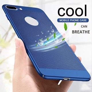 Ốp Điện Thoại Cứng Siêu Mỏng Thiết Kế Tản Nhiệt Thoáng Khí Cho IPhone 5 / 5s / 6 / 6s / 6s Plus / 7 / 7 Plus