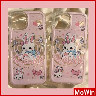 For iPhone 14 Pro Max iPhone Case Clear Case TPU Soft Case Plating Button Shockproof Protection Camera Pink Bunny Compatible with iPhone 13 Pro max 12 Pro Max 11 xr xs 7Plus 7 8