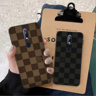 Ốp lưng Nokia 7.1 / 7.1 Plus hình caro, thời trang hàng hiệu cao cấp, vỏ ốp rẻ đẹp