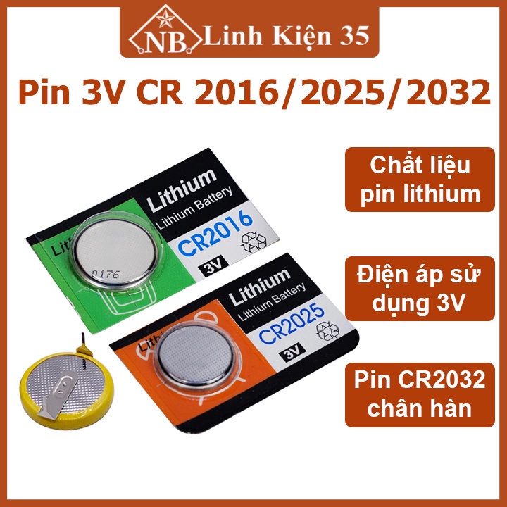 Pin 3V CR 2025 (pin Lithium chất lượng cao)