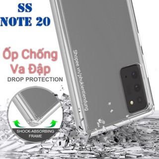 Ốp Lưng Samsung Note 20 Dẻo Trong Suốt Chống Va Đập Có Gù Bảo Vệ 4 Gốc Silicon Cao Cấp