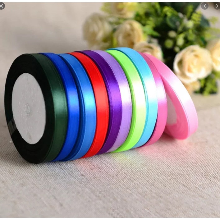Ruy băng lụa bản 1cm (dài 22m/cuộn)