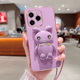 Ốp Điện Thoại Silicone Mềm Với Giá Đứng Hình Thỏ Đáng Yêu Cho OPPO Reno 9 Pro + 9Pro 9 Reno 8 Pro + 8 Pro 8 Reno 7SE 6Z