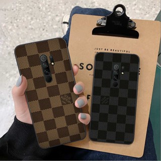 Ốp lưng Xiaomi Redmi 9 hình caro, thời trang hàng hiệu cao cấp, vỏ ốp rẻ đẹp