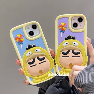 Cartoon Three-Dimensional Crayon Xiaoxin Iphone14promax Apple 13 Phone Case 12 Silicone 11 Soft 14plus Female pRsB