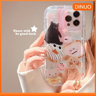 Ốp lưng iphone Ốp Điện Thoại Màu Hồng Dễ Thương Cho Iphone 14Pro 12 13Pro Max 11 / 14-Dinuo Case-III